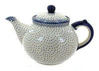Blue Rose Polish Pottery Small Dots Teapot