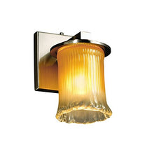Load image into Gallery viewer, Justice Design Group GLA-8771-16-GLDC-MBLK Veneto Luce Collection Dakota 1-Light Wall Sconce
