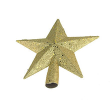 Load image into Gallery viewer, Homeford Gold and Red Glitter Christmas Topper, 8-inch, 2 Piece
