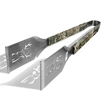 Universal Camo Buck Grill-A-Tong Stainless Steel BBQ Tongs