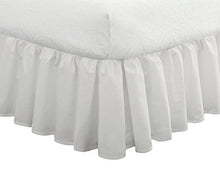 Load image into Gallery viewer, Fresh Ideas Bedding Ruffled Bed Skirt, Classic 14&quot; drop length, Gathered Styling, Cali King, White
