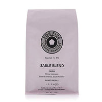 For Five Coffee Roasters - Roasted In NYC - Sable Blend Dark Roast (Origin: Africa, Indonesia, Central America, South America), Whole Bean 12 oz