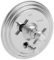 Newport Brass 5-1002BP/26 Balanced Pressure Tub & Shower Diverter Plate With Handle Polished Chrome Fairfield