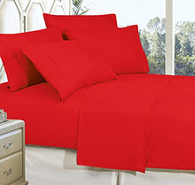 Load image into Gallery viewer, Elegant Comfort Luxurious Soft 1500 Thread Count Egyptian 6-Piece Premium Hotel Quality Wrinkle and Fade Resistant Coziest Bedding Set, Easy All Around Elastic Fitted Sheet, Deep Pocket, King, Red
