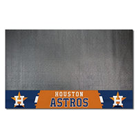 FANMATS MLB Houston Astros Vinyl Grill Mat, 12155, Black, 26