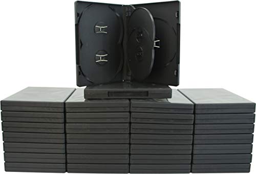 (30) Black Five Quantity DVD Empty Replacement Boxes with Wrap Around Sleeve #DV5R22BK (22mm) (5DVD)