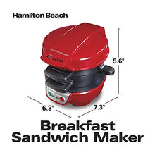 Load image into Gallery viewer, Hamilton Beach Breakfast Sandwich Maker, Red (25476)
