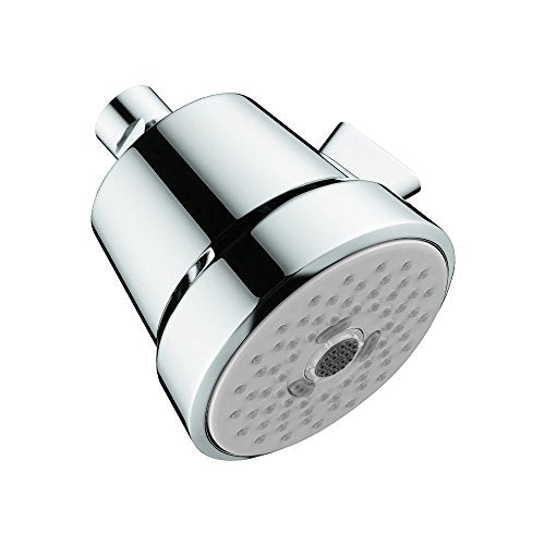 hansgrohe Club 4-inch Showerhead Easy Install Classic 3-Spray Full, Pulsating Massage, Intense Turbo Easy Clean with QuickClean in Chrome, 04500000
