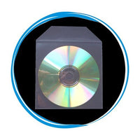 CD Sleeve - Plastic Clear- Plastic Sleeve With Flap - 50 Sleeves