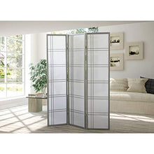 Load image into Gallery viewer, Oriental Furniture 6 ft. Tall Double Cross Shoji Screen - Special Edition - Grey - 3 Panels
