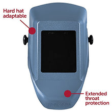 Load image into Gallery viewer, Jackson Safety Lightweight, ADF Adaptable, HSL-100 Passive Welding Helmet with Cover Plate, Shade 10 Polycarbonate Filter, 4.5&quot; W x 5.25&quot; H, Blue, Universal Size (Case of 4), 14976
