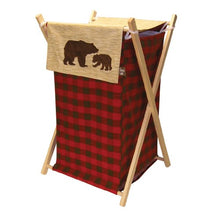 Load image into Gallery viewer, Trend Lab Northwoods Hamper Set, Red/Tan , 27x15x15 Inch (Pack of 1)
