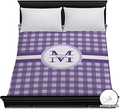 RNK Shops Gingham Print Duvet Cover - Full/Queen (Personalized)