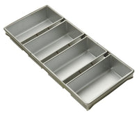 Focus Foodservice Commercial Bakeware 4 Strap 9 by 4-1/2-Inch Bread Pan Set