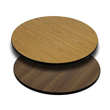 Load image into Gallery viewer, Flash Furniture 36&#39;&#39; Round Table Top with Natural or Walnut Reversible Laminate Top
