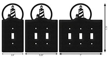 Load image into Gallery viewer, SWEN Products Lighthouse Wall Plate Cover (Single Outlet, Black)
