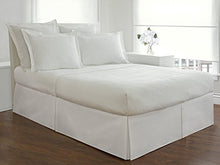 Load image into Gallery viewer, Fresh Ideas Bedding Tailored Bedskirt, Classic 14&quot; Drop Length, Pleated Styling, Full, White
