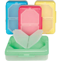 C Line Products Inc 48500 3 Compartment Storage Box Assorted Colors