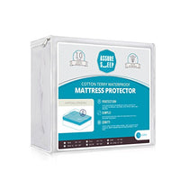 L' COZEE King Size Assure Sleep Mattress Protector - 100% Waterproof - Breathable Soft Cotton Terry Cover  Hypoic - 10 Year Warranty