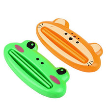 Load image into Gallery viewer, 5Pc Cartoon Frog/Animal Toothpaste Tube Squeezer Easy Squeeze Paste Dispenser Roll Holder
