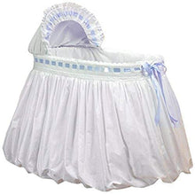 Load image into Gallery viewer, Baby Doll Bedding Pretty Ribbon Bassinet Bedding Set, Blue
