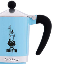 Load image into Gallery viewer, Bialetti 5041 Rainbow Espresso Maker, Light Blue
