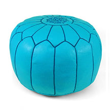 Load image into Gallery viewer, IKRAM DESIGN Moroccan Pouf Ottoman Color: Silver
