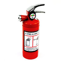 Piioket Gadget Fire Extinguisher Design Flame Lighter with LED Flashlight - Red