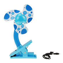 Load image into Gallery viewer, BXT Mini Safe USB Fan with Clip for Baby Crib Stroller Flexible Desk Fan
