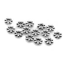 Load image into Gallery viewer, BSI - Antique Silver Daisy Spacer Metal Beads ~ Jewelry-makings (6mm 100pcs)
