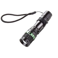BESTSUN 3000 Lumens Zoomable CREE XM-L Q5 LED Flashlight Torch Zoom Lamp Light - 3 Mode Adjustable Brightness Waterproof Design Torch Lighting for Hiking, Camping & Outdoor Activity (Black)