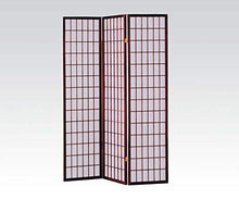 Load image into Gallery viewer, ACME 02277 Naomi 3-Panel Wooden Screen, Cherry Finish
