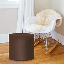 Load image into Gallery viewer, Howard Elliott No Tip Cylinder Ottoman With Cover, Sterling Chocolate
