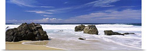 GREATBIGCANVAS Entitled Rocks on The Beach, Big Sur, California Poster Print, 90