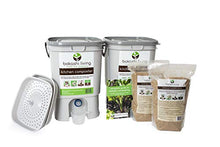 Load image into Gallery viewer, Bokashi Composting Starter Kit (Includes 2 Bokashi Bins, 4.4 lb Bokashi Bran and Full Instructions)
