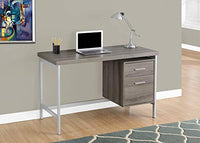 Monarch Specialties Contemporary Laptop Table with Drawer and File Cabinet Home & Office Computer Desk-Metal Legs, 48