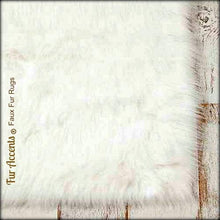 Load image into Gallery viewer, Fur Accents, Shag Area Rug, Thick Off White, Luxury Fur Carpet, Soft Faux Fur Sheepskin, Rectangle Accent Rug (5&#39;x8&#39;)
