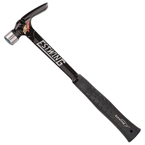 Estwing Ultra Series Hammer - 19 oz Rip Claw Framer with Milled Face & Shock Reduction Grip - EB-19SM