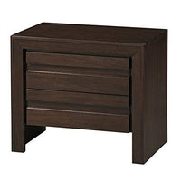 Modus Furniture Element Charging Station Nightstand, Chocolate Brown