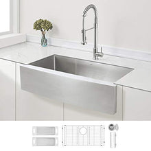 Load image into Gallery viewer, ZUHNE Stainless Steel Farmhouse Kitchen Sink (36-Inch Apron Front, 16-Gauge Single Bowl)

