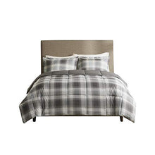 Load image into Gallery viewer, Woolrich Plaid Bedroom Comforter Down Alternative All Season Ultra Soft Microfiber Bedding Sets, Twin, Grey, 2 Piece

