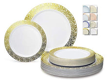 Load image into Gallery viewer, &quot; Occasions &quot; 240 Plates Pack,(120 Guests) Premium Disposable Plastic Plates Set  120 X 10.25&#39;&#39; Dinn
