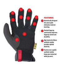 Load image into Gallery viewer, Mechanix Wear MFF-05-010 FastFit Work Gloves (Large, Black)

