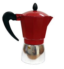 Load image into Gallery viewer, IMUSA USA Red Aluminum Stovetop 6-cup Classic Italian and Cuban Espresso Maker (B120-43T)
