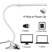 Load image into Gallery viewer, LEPOWER Led Clip on Lamp/Reading Light with Gooseneck 5W Piano Light Color Temperature Changeable Clip Light (White)
