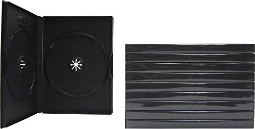 Square Deal Online - DV2R14BKPR-ALT - DVD Case - 2 Disc - Black (10-Pack)