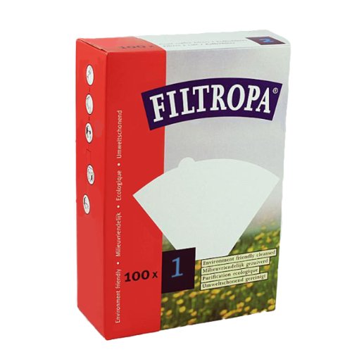 Filtropa 8610 Coffee 1-1 Box (100 Count), No. No. 1 Filter, White