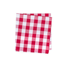 Load image into Gallery viewer, DII 100% Cotton, Oversized Basic Everyday 20x20&quot; Napkin Set of 6, Red &amp; White Check
