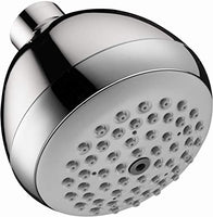 hansgrohe Croma 3-inch Showerhead Upgrade Modern 1-Spray Full Easy Clean with Airpower with QuickClean in Chrome, 06498000