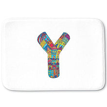 Load image into Gallery viewer, DiaNoche Designs Memory Foam Bath or Kitchen Mats by Dora Ficher - Letter Y, Large 36 x 24 in
